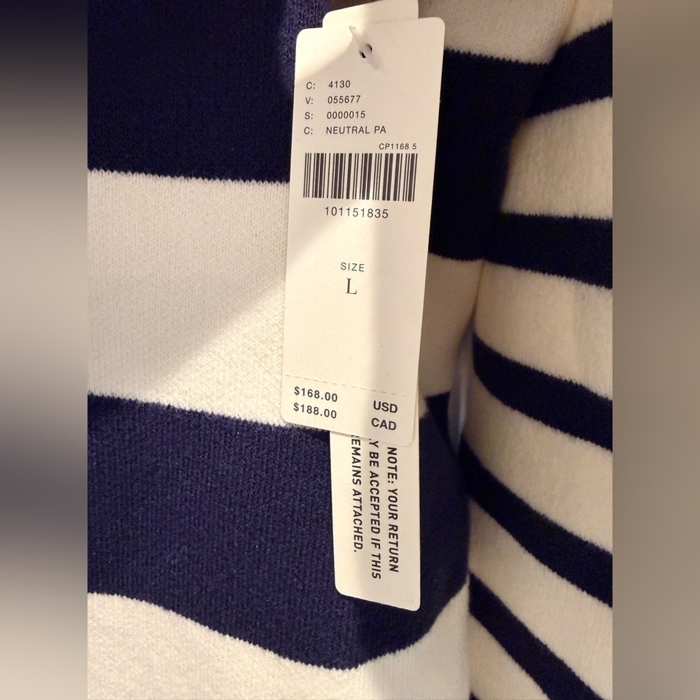 NWT Anthropologie Maeve Size Large Twofer Polo Mini Sweater Dress MSRP $188 - Picture 10 of 11